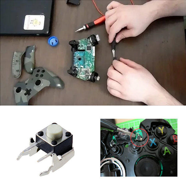 XBOX ONE handkontroll Grön Grå 3D-spak XBOX Series S handkontroll kontroller Fjärravkänning T8T10