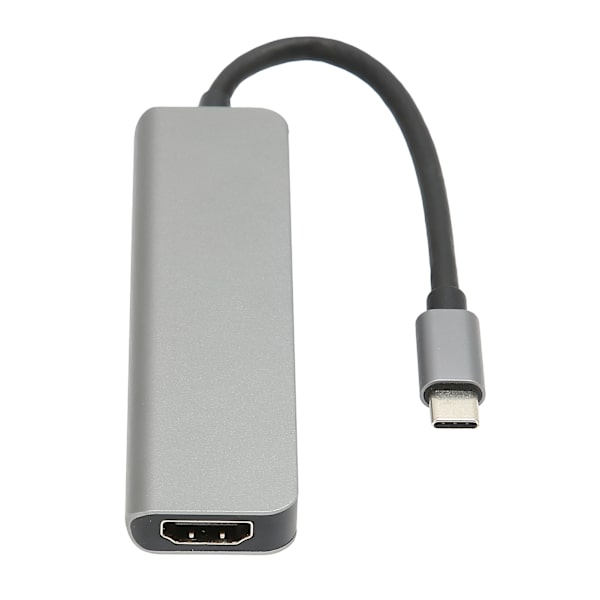 USB C Hub 5 i 1 5Gbps Överföring Typ C till Ljud PD Port Expander för Mus Tangentbord