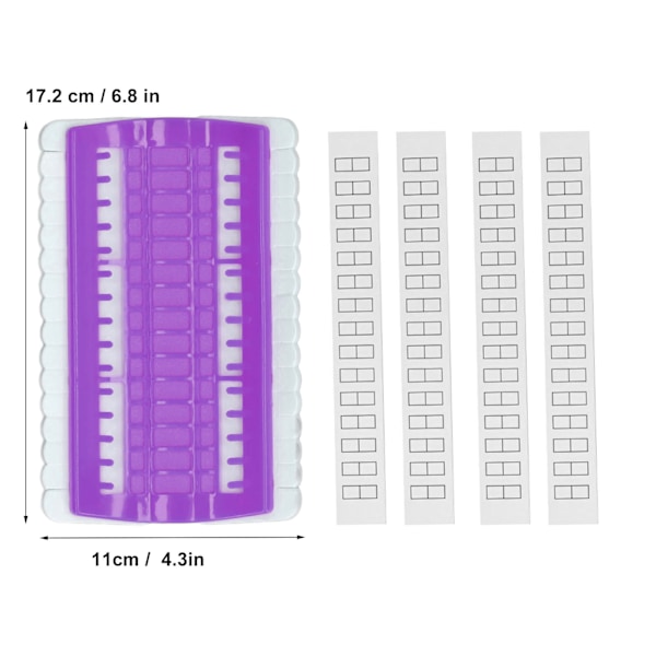 Trådarrangør 30 positioner ikke-vævet effektiv sortering genanvendelig plast broderitråd hylde til spids nål lilla
