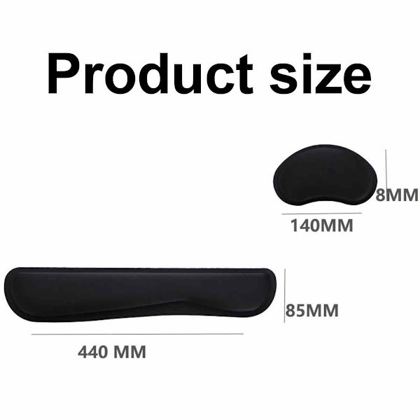 2 Set Mus Handledsstöd Dator Handledsstöd Tangentbord Handledsstöd Dator Handledsstöd Tangentbord Handledsstöd