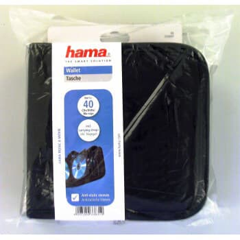 HAMA CD-taske Nylon Sort til 40 CD[TT] Svart Nylon