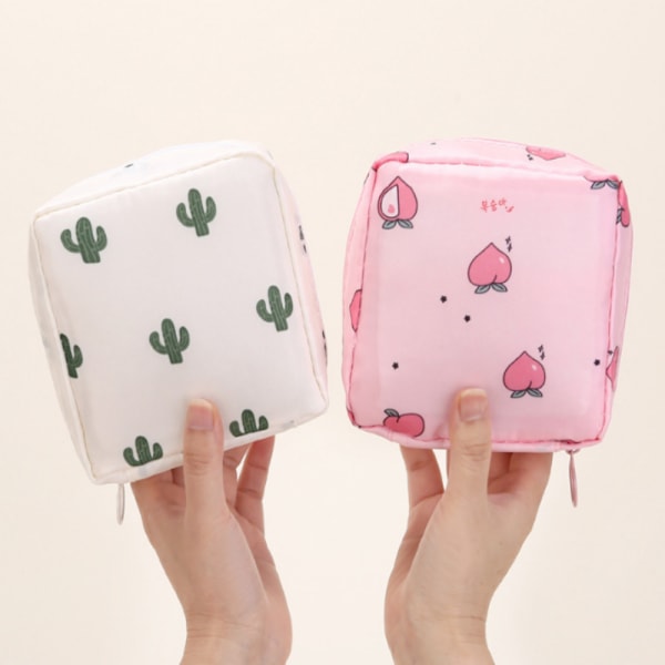 Sanitetsbinda förvaringsväska, Menstruationskopp Väska, Nylon Bärbar Sanitetsbinda Pads Förvaringsväskor Feminina Menstruation
