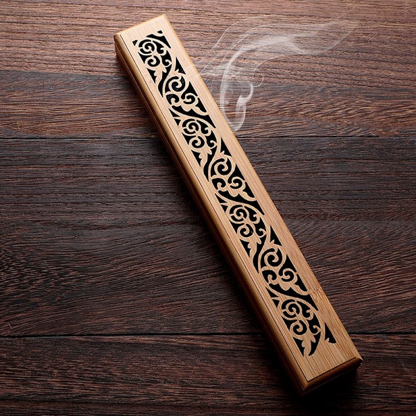 Hantverksmässig Skönhet, Bambu Meditationsrökelsehållare, Utsökt Gåva För Andligt Sinnade, Funktionell Och Estetisk Design, Bekväm Att Bära Med Sig