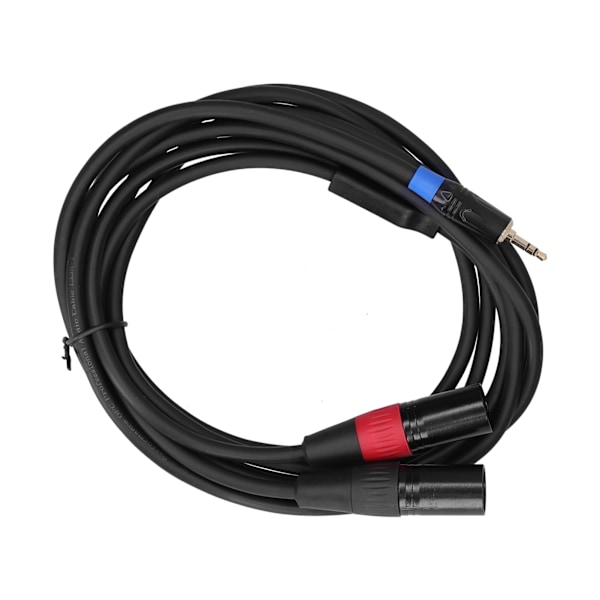 3,5 mm Stereo Hane till Dubbel 2 XLR Hane Kontakt Ljudkonverterare Adapter Kabel Sladd 3M