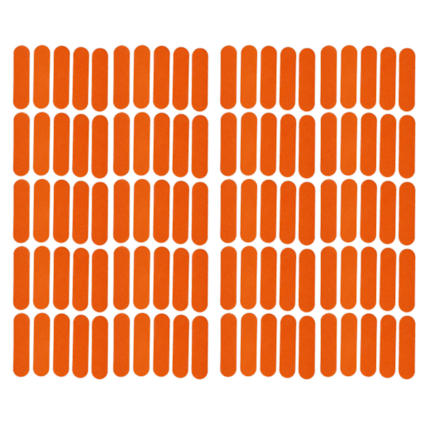 100 stk. Orange Neglefile Genanvendelige Vandtætte Sand Professionelle Neglefil DIY Manicure Fingerneglefile Neglelak Værktøjer