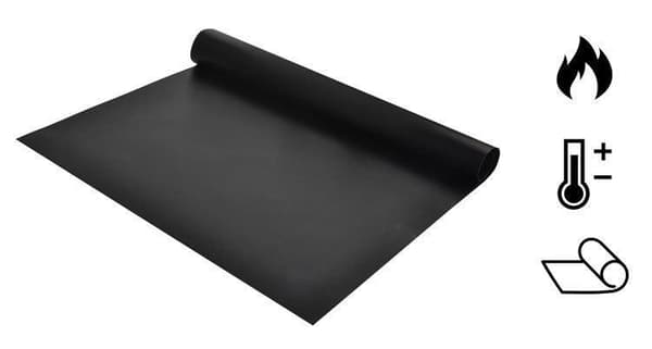3-pak Grillmåtte, Ovn måtte, Bagemåtte - Non Stick - 40x33 Sort Black 3-Pack
