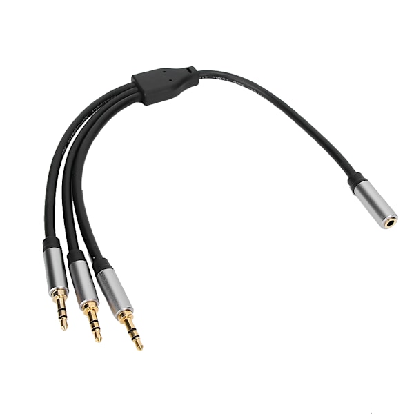 1 Hona till 3 Hane 3.5mm Ljudkabel AUX-kabel för Mobiltelefoner Datorer Högtalare