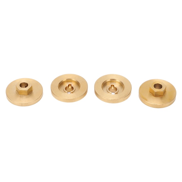 RC Bil Kombinerare Mässing 18mm Dia 6mm Tjock Slitstyrka Rostsäker Kombinerare för FMS FCX24 1/24 Crawler Guld