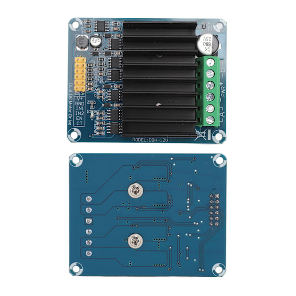 Motordrivmodul 0‑30A Dubbelkanal H-brygga Reversibel PWM Hastighetskontroll DC Motordrivkort DC5‑12V