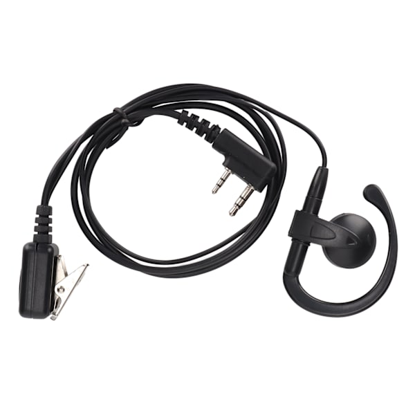 2-vägsradio Hörsnäcka G-form Walkie Talkie 2-stifts Hörlurar med Lline-mikrofon för Kenwood för Baofeng
