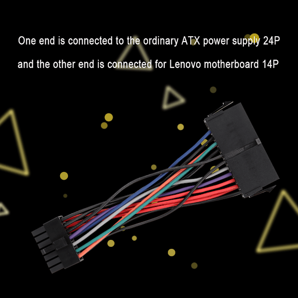 24-pin till 14-pin strömförsörjnings ATX-adapterkabel för IBM Lenovo Q77/B75/A75/Q75 moderkort