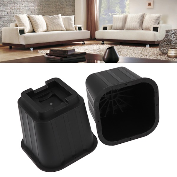 Furniture Riser 3in 5in 8in Heavy Duty Plastic Bed Rise Lift Block for Chair Sofa