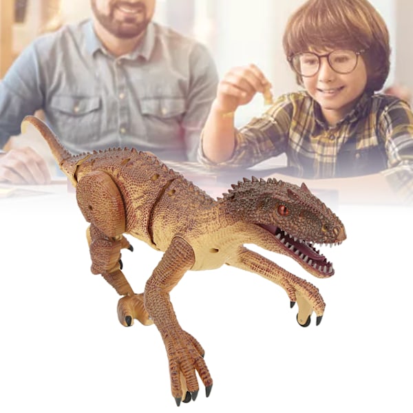 2.4G Remote Control Dinosaur Toy Simulation RC Walking Dinosaur Toy with Light and Sound for Kids Above 8