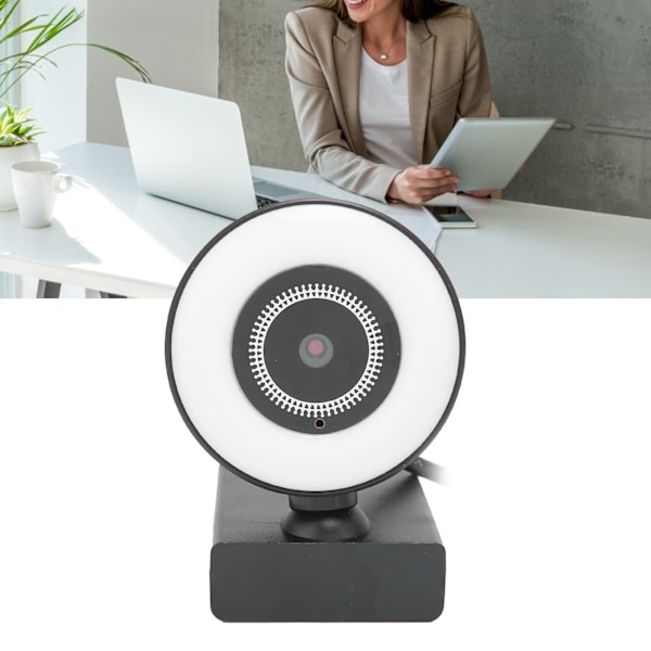 Webbkamera 1080P HD 30FPS USB2.0 Dator Kamera Inbyggd Mikrofon för Videokonferenser Webbsändningar