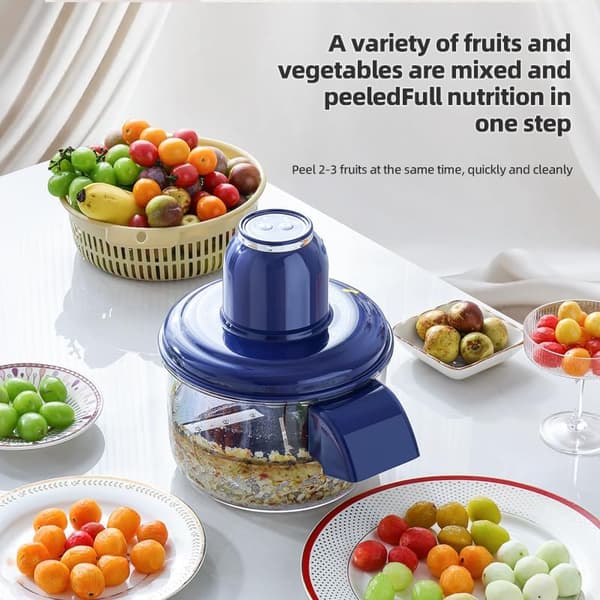 New Automatic Peeler, Portable USB Rechargeable Peeler, Grape Tomato Plum Cherry Peeling Tool, Electric