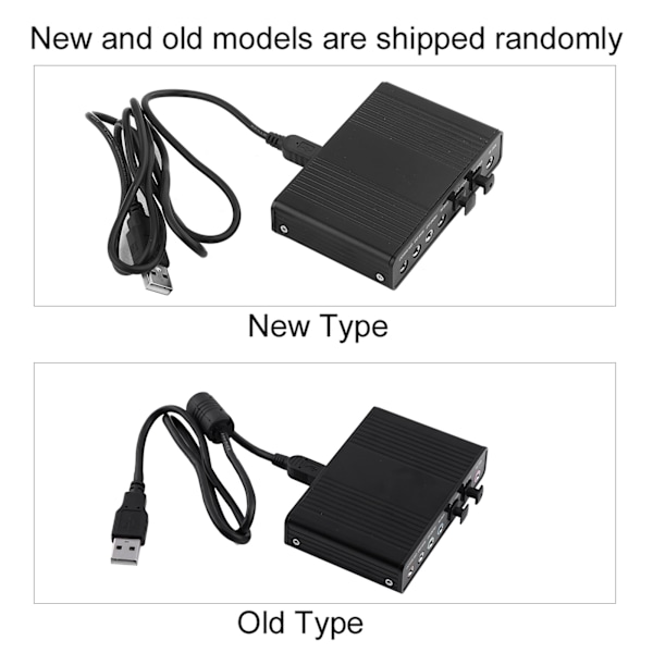 6-kanals ljudkort USB Extern Digital Optisk SPDIF Ljudutgång Adapter för PC