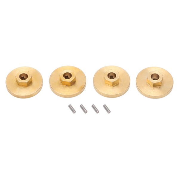 RC Bil Kombinerare Mässing 18mm Dia 6mm Tjock Slitstyrka Rostsäker Kombinerare för FMS FCX24 1/24 Crawler Guld