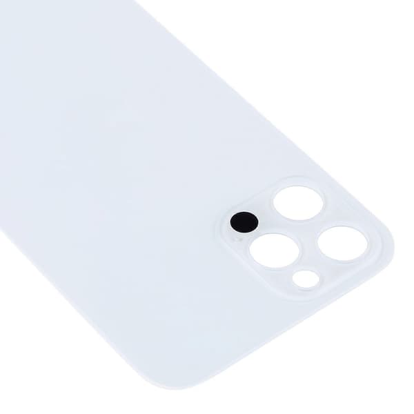 Enkelt erstatningsglass bakside batterideksel kompatibel med iPhone 13 Pro Max-perfekt White