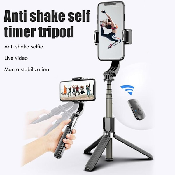 Mobiltelefon Handhållen Gimbal Stabilisator Telefon Stabilisator Anti Skak Handhållen Selfie Gimbal Videoinspelning Gyroskop