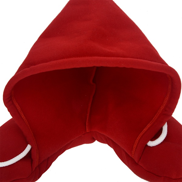 Comfortable Hooded Neck Cervical Pillow Portable Travel Office U Shaped Rest Cushion(Red)