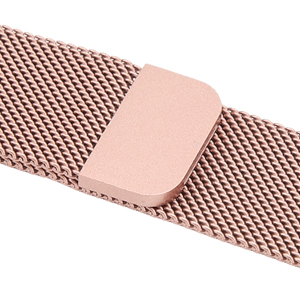 20mm Metallnät Klockarmband Rostfritt Stål Snabbkoppling Generell Klockrem för Galaxy Watch för Vivoactive HR för Amazfit GTS 2 Mini Roséguld
