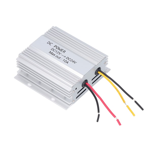 DC 12V till 24V Bil Booster Aluminiumlegering DC 12V till 24V Säker Stabil 10A 240W DC Ström Booster för Bil Buss LCD