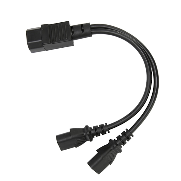 IEC320 C14 till 2 X C13 Hona Y Splitter Strömkablar 1 in 2 Ut 2500W 10A 250V Strömförlängningskabel för LCD-skärmar
