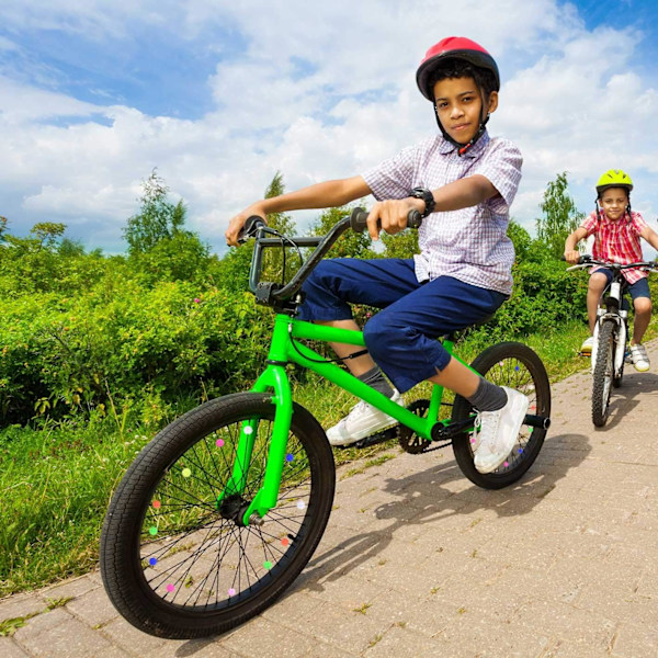 Anpassad cykeldekor: Blandade plastpärlor, snabbklämma för ekrar, livfull och tålig