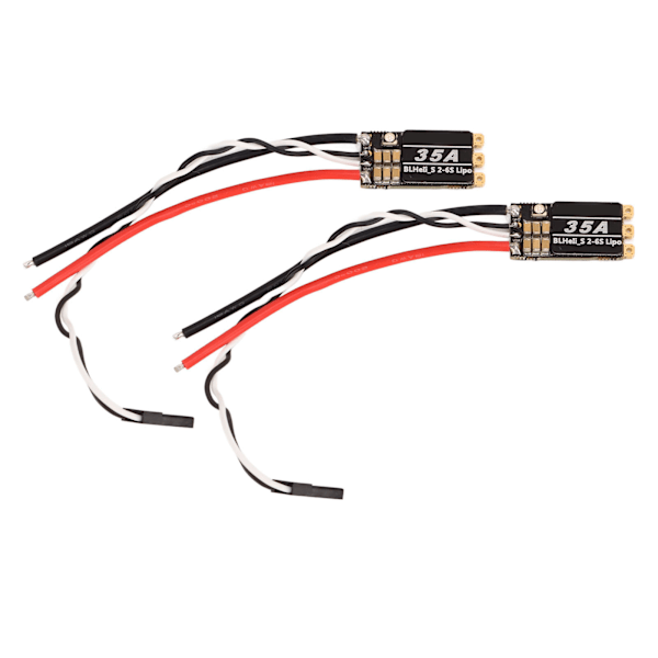 2 st RC Borstlösa ESC 35A Störningsresistent RC Drönar ESC för FPV Över Maskiner 4 Axlar Drönare