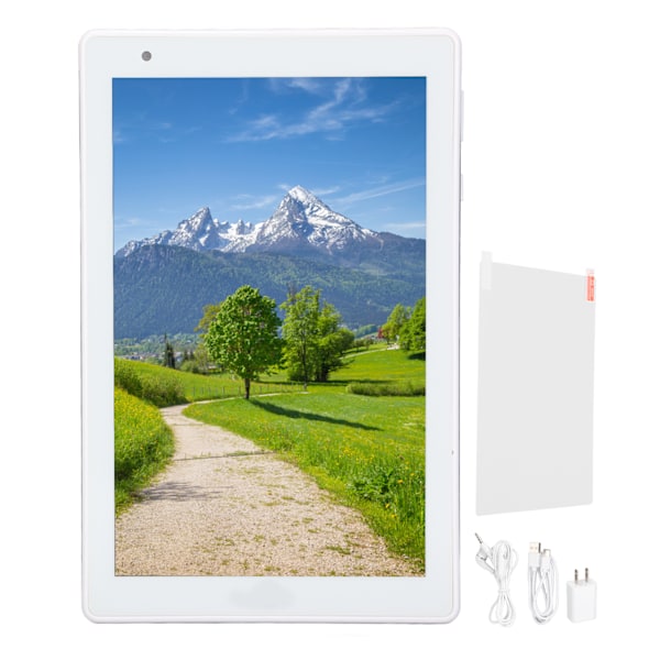8-tums Tablet 4GB 64GB RAM Dubbla SIM Dubbel Standby 8000mAh Batteri 1920x1080 Dubbel Kamera MTK6592 Processor WIFI Tablet 10‑240V Blå