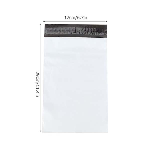 100Pcs Thicken Polyethylene Waterproof Self&#8209;Sealing Logistics Delivery Bag Courier Bags17x29cm