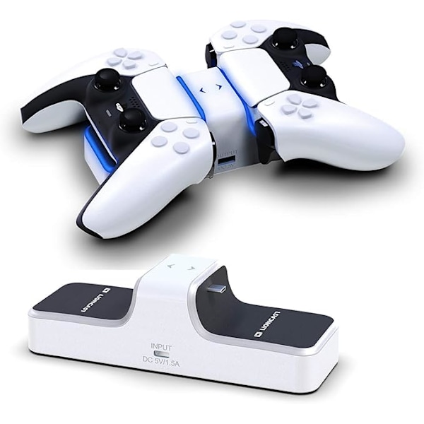PS5 Controller Laddstation [LED Status Indikator] - PS5 Controller Tillbehör - Playstation 5 Laddstation - PS5 Laddstation Controller - PS5 Dockning