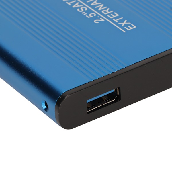 USB3.0 HDD-kabinett 2.5in 5Gbps Ultratunt Lättviktigt HDD-kabinettadapter för Bärbara Datorer för WIN 7 för WIN 10 Blå