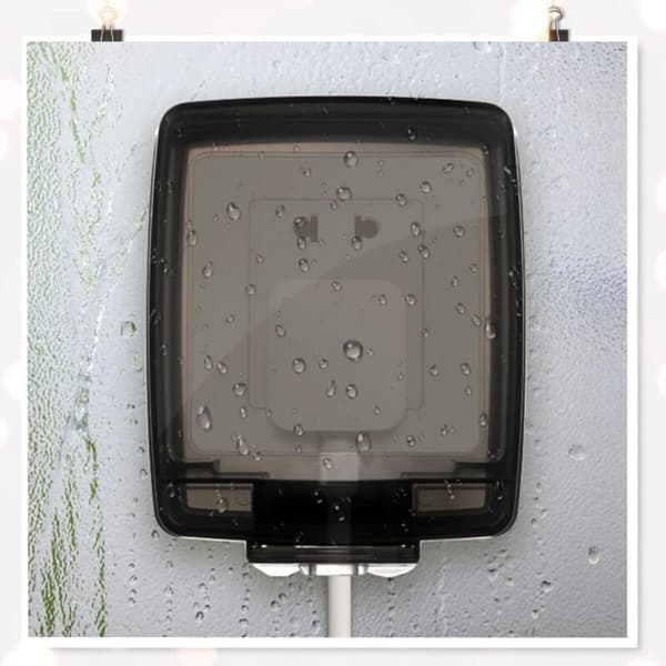 Waterproof Socket Cover - Splash Guard for Damp Areas - Installation