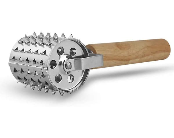 Kødhammer i rustfrit stål, rullende krydderikødhammer, schnitzelhammer, køkkenhammer[TT]