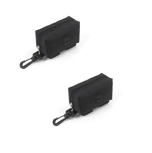 2-pack hundbajspåsedispenser, hundbajspåsedispenser, hundavfallspåsedispenser, svart[D]