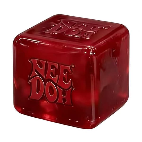 NeeDoh Nice Cubes Stresskuber Squishy Legetøj Firkantede Squishy Bolde Til Voksne Børn Sensorisk Fidget Legetøj Til Angstlindring[TT] Red