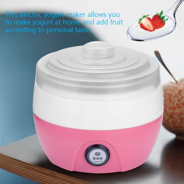 Automaattinen jogurttikone, ruostumattomasta teräksestä valmistettu sähköinen tee-se-itse jogurttikone, sisäsäiliön säilytyskone kotikeittiötyökaluun #1
