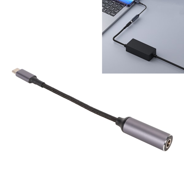 DC 5.5mmx2.1mm Hona Ingång till Typ C Hane PD Laddningskabel 100W DC5521 till USB C Kabel med PD Automatisk Identifieringschip