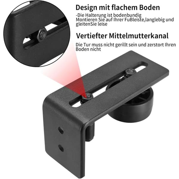 Sliding Door Guide, 8-in-1 Barn Door Guide, Adjustable Roller Guide for Door
