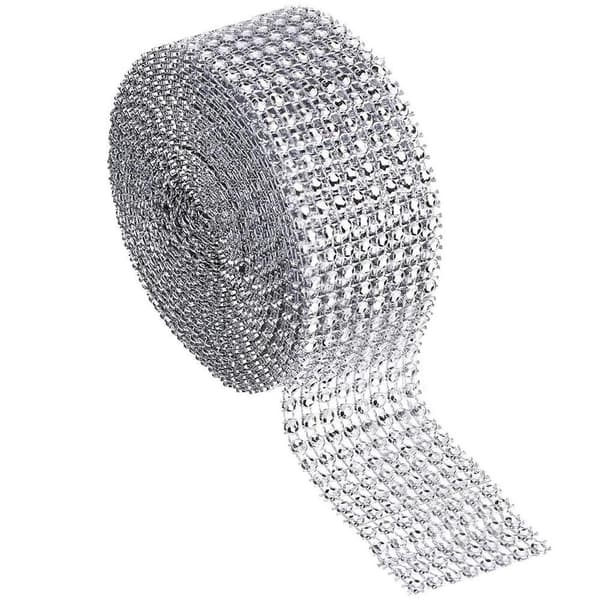 Strassinauha rullalla - 4 cm x 9 metriä Silver silver