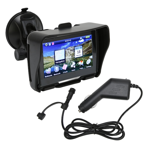 GPS Navigator System 4,3 tum Regntät GPS Lastbilsnavigator med Karta för Bil Motorcykel Cykel UK Karta