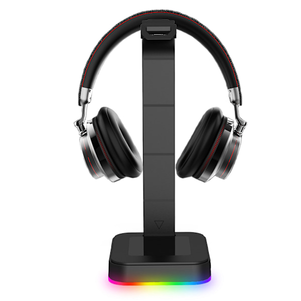 Hörlursställ Färgglatt RGB Stark Mångsidighet USB Skrivbords Gaming Headset Hållare med Halkfri Bas