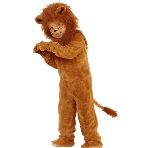 Løve-kostume til børn til Halloween, Den vilde konge af junglen 130cm