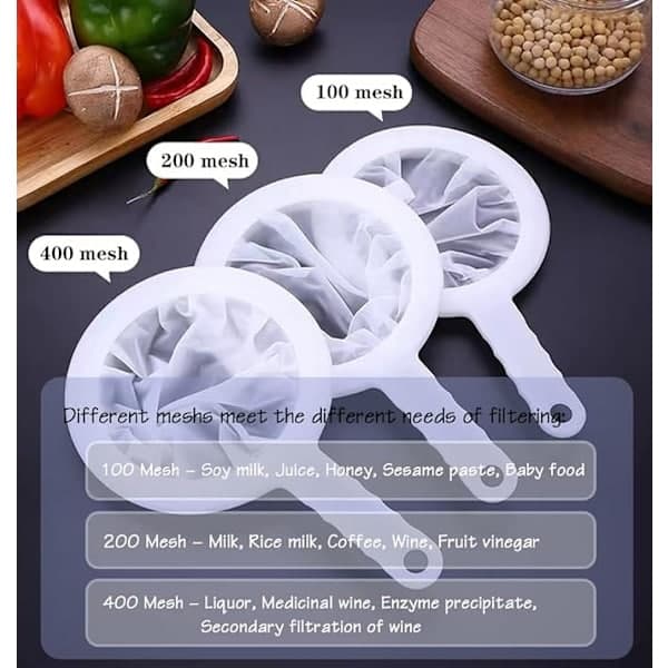 400 Mesh Nylon Ultra Finmasket Si, Mesh Plast Te Si[TT]