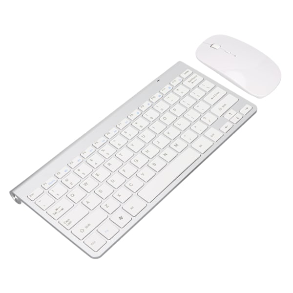 Tangentbords- och musset 2.4G Trådlöst 78 Tangenter USB Tunn Etsade Tangenter Ergonomisk Tyst Knapp Dator Tangentbord Mus