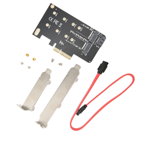 M.2 till PCIe Adapterkort NGFF M.2 till PCIE X4 6Gbps Höghastighets SSD Adapterkort för Stationär Dator Laptop