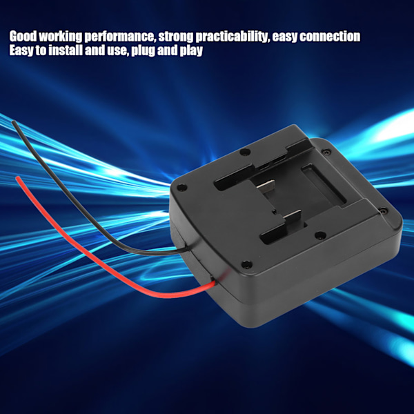 Batteriadapter för Power Wheel, 18V Batteridockningsomvandlare med Kabel för HANSCH för Einhell