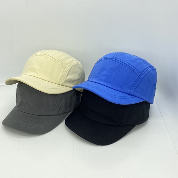 Flat Top Cap Men and Women Adjustable Baseball Cap Beige