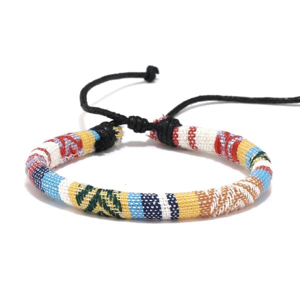 Boho Surferarmbånd for menn og kvinner - Fest- og strandtilbehør - Håndlaget - Vanntett og justerbart